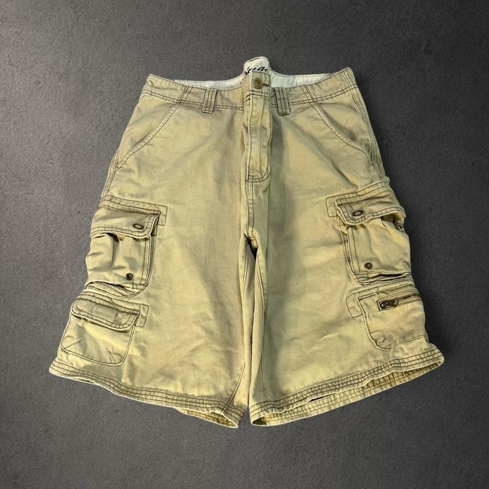 Y2K 2000s Grunge Indie Skater Workwear Streetwear Utility Baggy Cargo Shorts